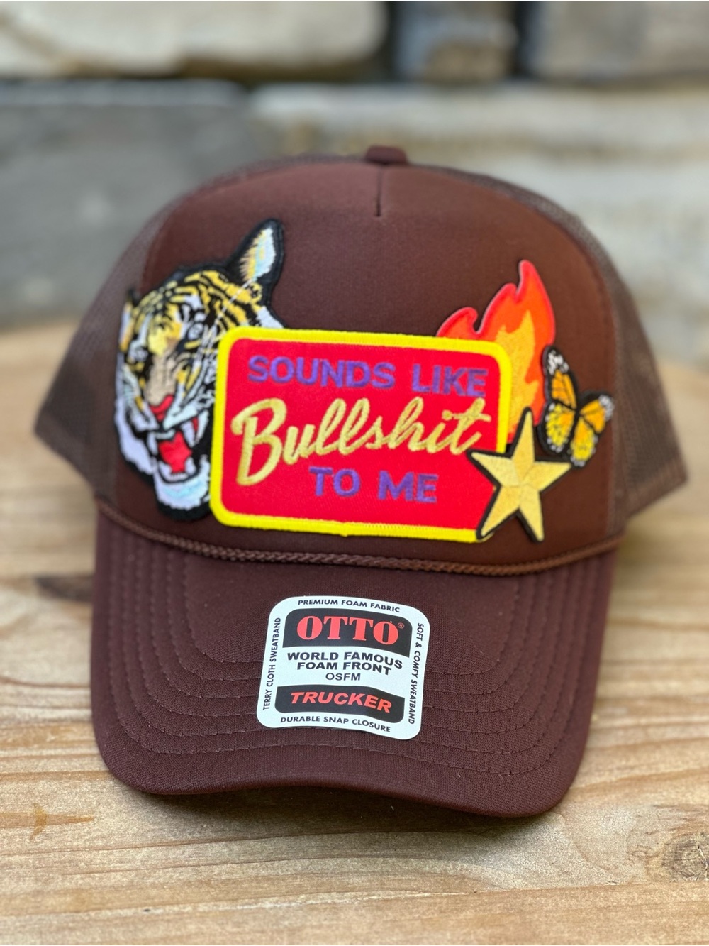 NEW Custom Trucker Hat Brown